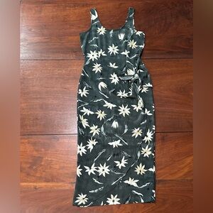 Westport Women's Black and Beige Floral Size 4 Dress Sundress